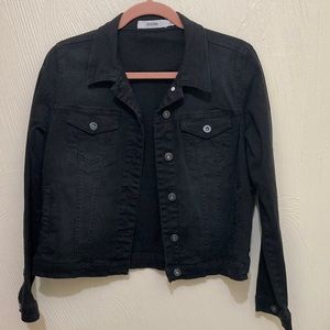 Black JustFab jean jacket small
